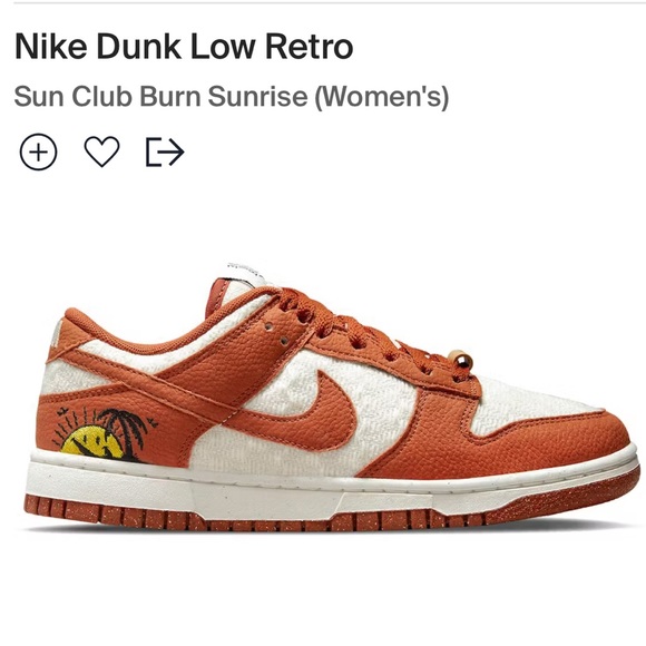 Nike Shoes - Nike women’s dunk low se in sail burnt sunrise black
